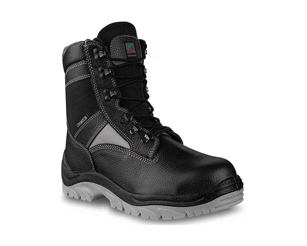 Ботинки кожаные утепленные высокие СТРОИТЕЛЬ ПУ/ТПУ, МП, антипрокольная стелька