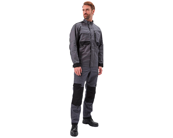 Костюм "ГОРОД" куртка/брюки, цвет: Т.СЕРЫЙ/ЧЕРНЫЙ