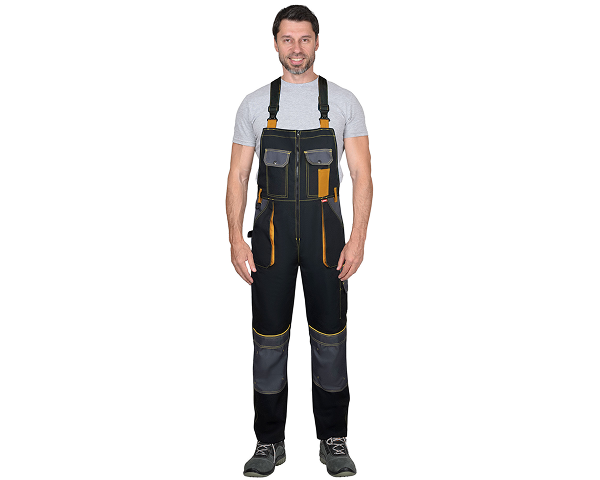 Полукомбинезон "АГАТ" черный с темно-серым