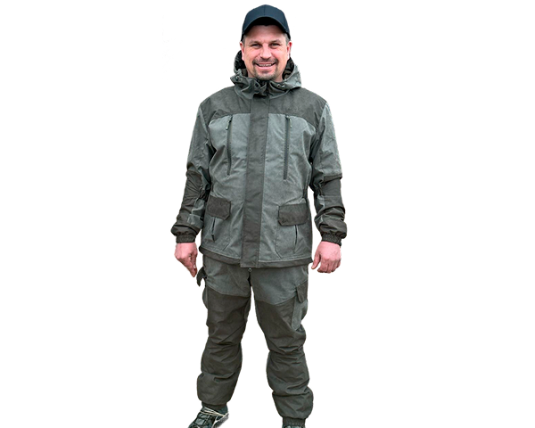 Костюм Конжак (канада, замша) хаки