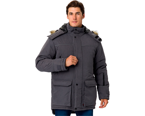 Куртка зимняя Аляска-Люкс (тк.Карелия), серый