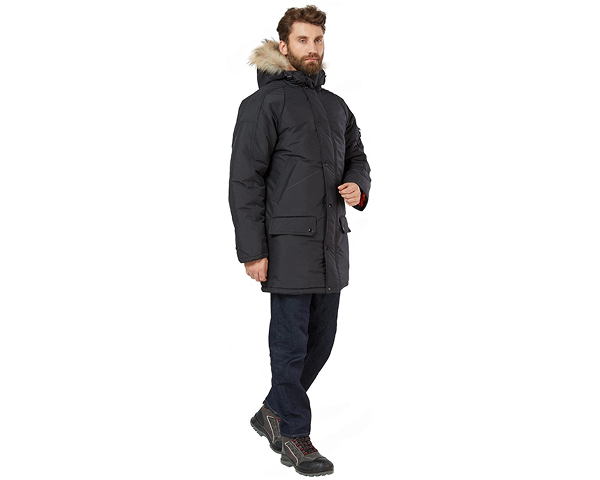 Куртка "Аляска" удлиненная черный