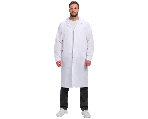 Халат мужской Классика (тк.ТиСи), белый