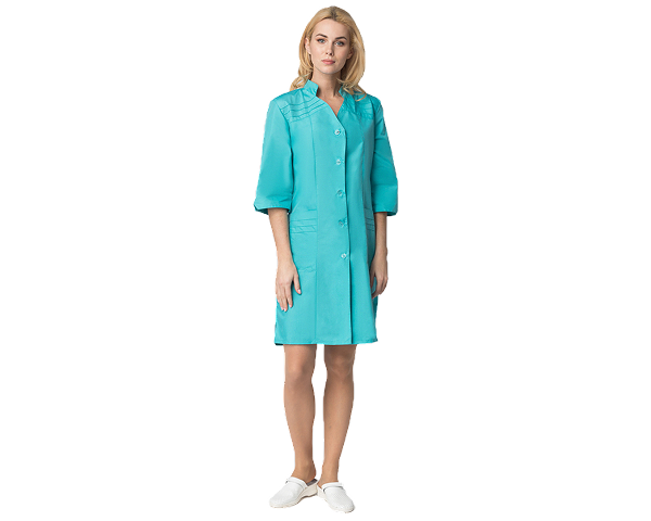 Халат женский Лира (тк.ТиСи), бирюзовый