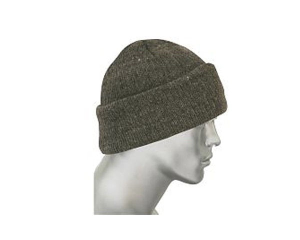 Шапка трикотажная серая