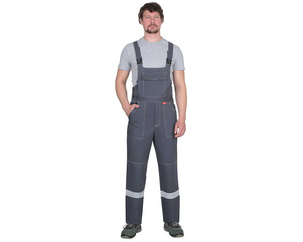 Полукомбинезон из антиэлектростатической ткани, серый с СОП
