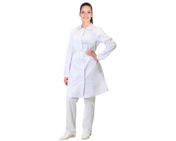 Халат "ВАЛЕНСИЯ" женский белый