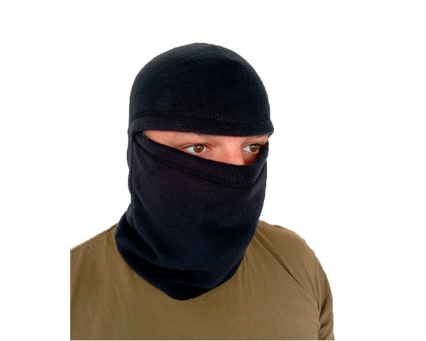 Шлем-маска (балаклава) флисовая (пл. 280 г/м2) черная