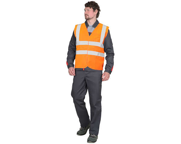 Жилет сигнальный SIRIUS класс 1, 4 СОП (трик.100 гр/м2) оранжевый