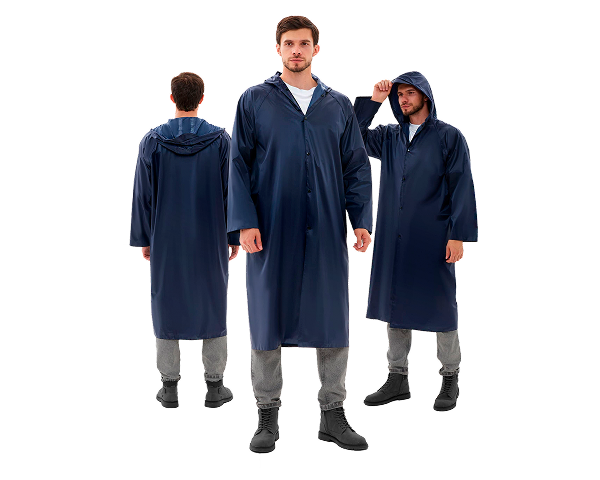 Плащ влагозащитный ProfLine Base (ПВХ,180), т.синий