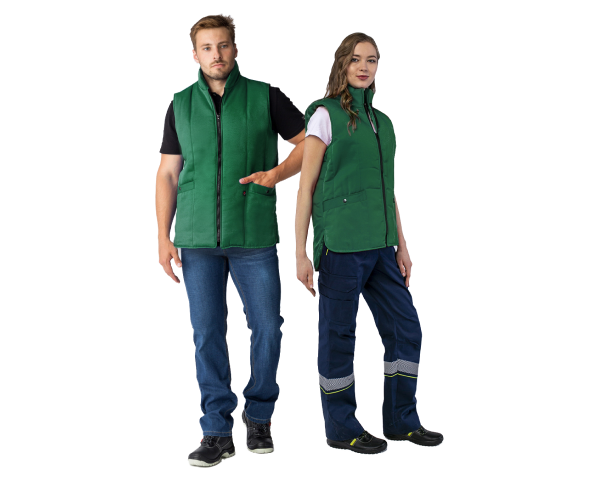 Жилет утепленный Универсальный (тк.Смесовая,210), зеленый