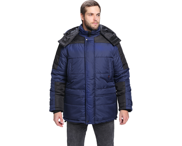 Куртка зимняя Европа (тк.Дюспо), т.синий/черный