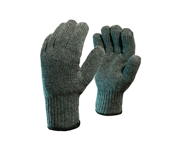 Перчатки шерстяные двойные (70% шерсть+30% акрил),  двойной оверлок
